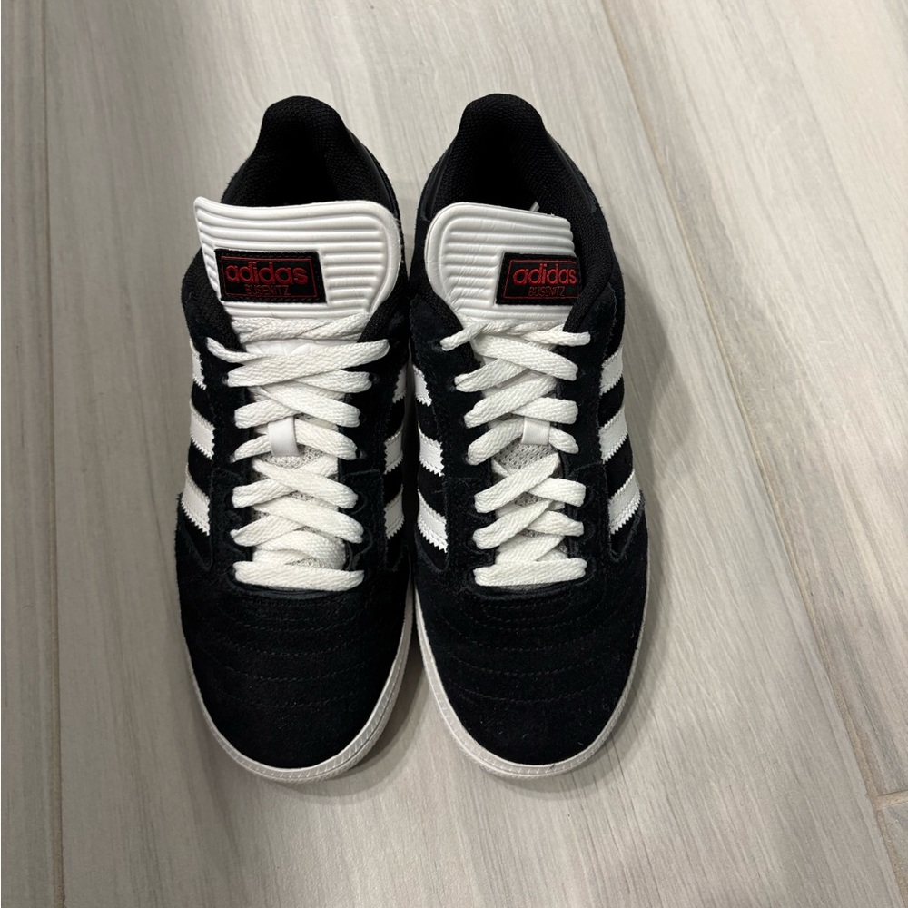 Adidas Black and White Striped Sneakers - Picture 2 of 3